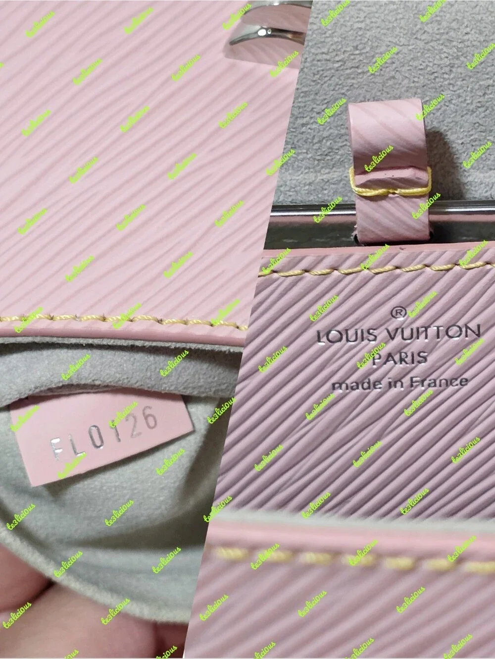 LOUIS VUITTON BALLERINA PINK EMI LEATHER TWIST MM *100% AUTHENTIC*